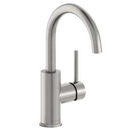 Avado Single Hole Bar Faucet With Lever Handle Lustrous Steel, LKAV3021LS