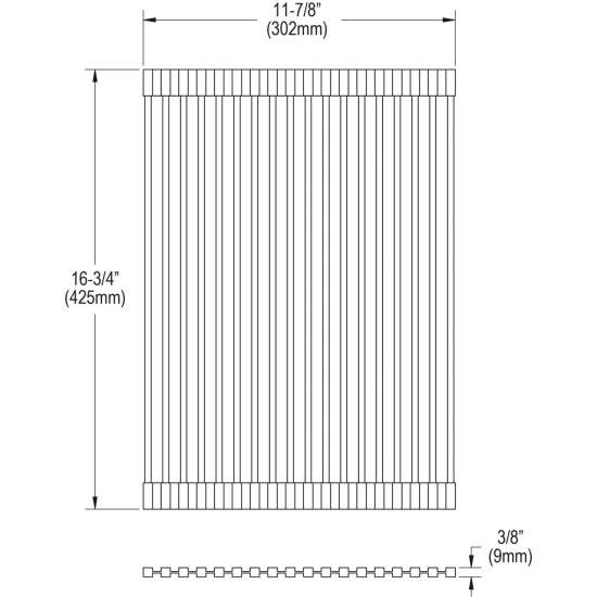 Crosstown Black Silicone 11-7/8