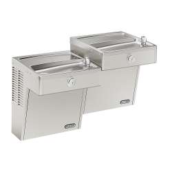 Cooler Wall Mount Bi-Level Reverse Ada Frost Resistant Vr 8 Gph Ss, VRCTLRFR8SC