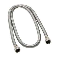 Stainless Steel 60-in Washing Machine Connecter with 3/4-in x 3/4-in Hose Fittings