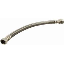 Braided Stainless Steel 18-in Water Heater Connector with 3/4-in Female Iron Pipe x 3/4-in Compression Coupling