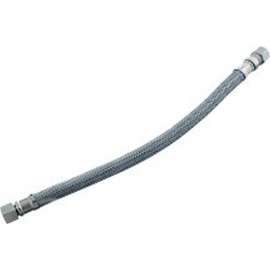 Braided Stainless Steel 16-in Faucet Connector with 3/8-in Female Compression Thread x 3/8-in O.D. Copper Tubing Coupling