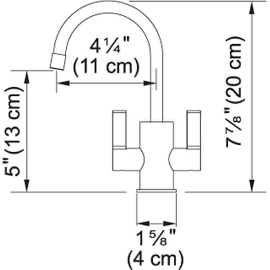 Ambient Hot & Filtered Cold Water Faucet In Satin Nickel