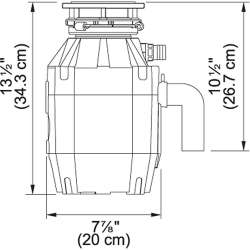 Disposer Continuous 1/2 Hp Shell