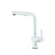 Franke Active 12.25-Inch Contemporary Single Handle Pull-Out Faucet In Polar White, Act-Po-Pwt