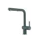 Franke Active 12.25-Inch Contemporary Single Handle Pull-Out Faucet In Stone Grey, Act-Po-Stg