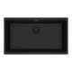 Franke Maris Undermount 31-In X 17.81-In Fragranite Single Bowl Kitchen Sink In Matte Black