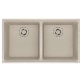 Franke Maris Undermount 33-In X 18.94-In Fragranite Double Bowl Kitchen Sink