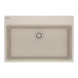 Franke Maris Dual Mount 31-In X 20.88-In Fragranite Single Bowl Kitchen Sink