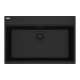 Franke Maris Dual Mount 31-In X 20.88-In Fragranite Single Bowl Kitchen Sink In Onyx