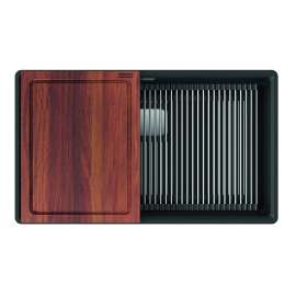 Franke Peak 32.0-In. X 18.8-In. Fragranite Undermount Single Bowl Workcenter Kitchen Sink