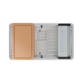 Franke Pescara 32.5-In. X 18.5-In. 18 Gauge Stainless Steel Undermount Single Bowl Kitchen Sink - Ptx110-31