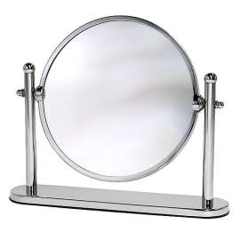 Magnified Table Mirror in Chrome