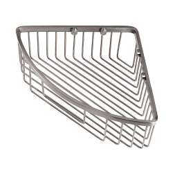 12 Inch Corner Shower Basket in Satin Nickel
