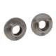 Pair of Wall Flanges for Shower Bar in Satin Nickel