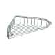 9-1/4 Inch Corner Shower Basket in Satin Nickel