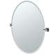 Elevate 4059LG 28-1/2in Oval Beveled Wall Mounted Mirror with Accents in Chrome
