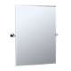 Large Rectangular Tilting Wall Mirror in Chrome