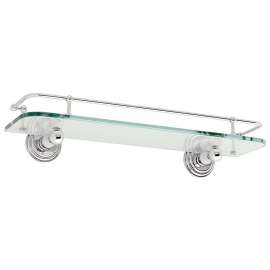 Chelsea 1135T-18/PC 18in Glass Shelf in Polished Chrome