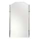 20in x 35in Rectangular Framed Mirror in Polished Nickel