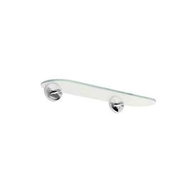 Hotelier 0334T-24/SN 24in Glass Shelf in Satin Nickel