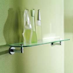 1/4in x 18in Tempered Replacement Glass Shelf