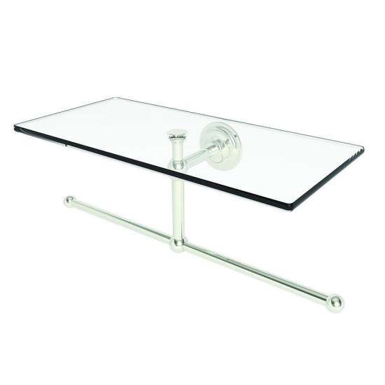 12in Tray with Bar in Polished Nickel