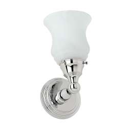 1 Light Bathroom Sconce in Polished Nickel