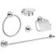 40344001 Essentials 5-in-1 Bathroom Accessories Set in StarLight chrome