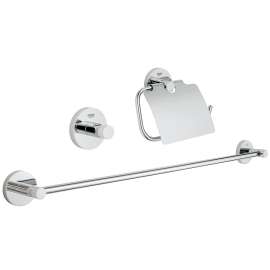 Essentials Metal 27.17-in. 3-in-1 Guest Bathroom Accessories Set - In Multiple Colors