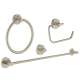 40823EN1 Essentials 4-in-1 Master Bathroom Accessories Set in Brushed Nickel