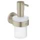 40448EN1 Essentials Soap Dispenser with Holder in Brushed Nickel