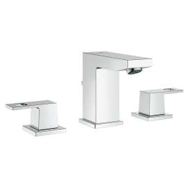 2037000A Eurocube 8-in Widespread Two-Handle S-Size Bathroom Faucet in StarLight Chrome