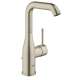 23486ENA Essence Single Hole Single-Handle L-Size Bathroom Faucet in Brushed Nickel