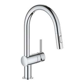 Minta Single Hole Pullout Swivel Kitchen Faucet - In Multiple Colors