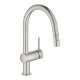 31378DC3 Minta Single-Handle Pull-Out Kitchen Faucet in Supersteel