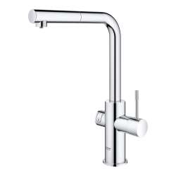 31608002 Blue 1.75 GPM Professional Kitchen Faucet Starter Kit in StarLight Chrome