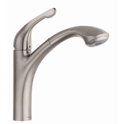 04076860 Allegro E Kitchen Faucet, 2-Spray Pull-Out, 1.75 GPM, In Steel Optic