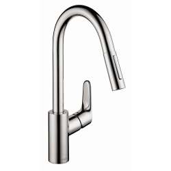 04505000 Focus HighArc Kitchen Faucet, 2-Spray Pull-Down, 1.75 GPM, In Chrome