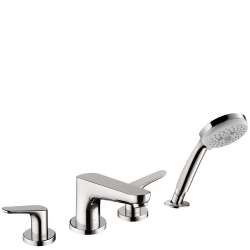 04766000 Focus 4-Hole Roman Tub Set Trim with 1.8 GPM Handshower, In Chrome