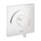 Hansgrohe Ecostat Square Pressure Balance Trim In Matte White, 15724701