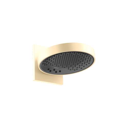 Hansgrohe Rainfinity Showerhead 250 3-Jet With Wall Connector Trim, 2.5 Gpm In Brushed Gold Optic, 26232251