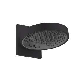 Hansgrohe Rainfinity Showerhead 250 3-Jet With Wall Connector Trim, 2.5 Gpm In Matte Black, 26232671