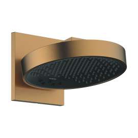Hansgrohe Rainfinity Showerhead 250 3-Jet With Wall Connector Trim, 1.75 Gpm In Brushed Bronze, 26235141