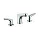 Hansgrohe Focus Widespread Faucet 100 With Pop-Up Drain, 1.2 Gpm In Chrome, 4369000