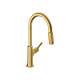 Hansgrohe Locarno Higharc Kitchen Faucet, 2-Spray Pull-Down With Sbox, 1.75 Gpm In Brushed Gold Optic, 4827250