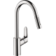Hansgrohe Focus Higharc Kitchen Faucet, 2-Spray Pull-Down, 1.5 Gpm In Chrome, 4920000