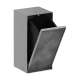 Hansgrohe Xtrastoris Rock Recessed Trash Bin With Shelf & Tileable Door In Brushed Stainless Steel, 56063800