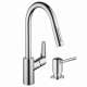 KK04505-04539PC Focus HighArc Pull-Down 1.75gpm Kitchen Faucet with Soap Dispenser in Chrome