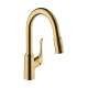 Hansgrohe Allegro N Prep Kitchen Faucet, 2-Spray Pull-Down, 1.75 Gpm In Brushed Gold Optic, 71844251